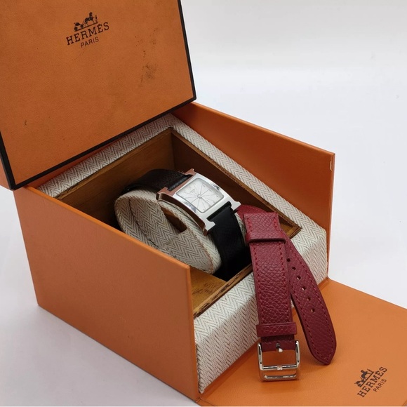 ๐ค HERMES H watch HH1.210 Silver Dial Quartz Ladies Watch - Picture 2 of 9